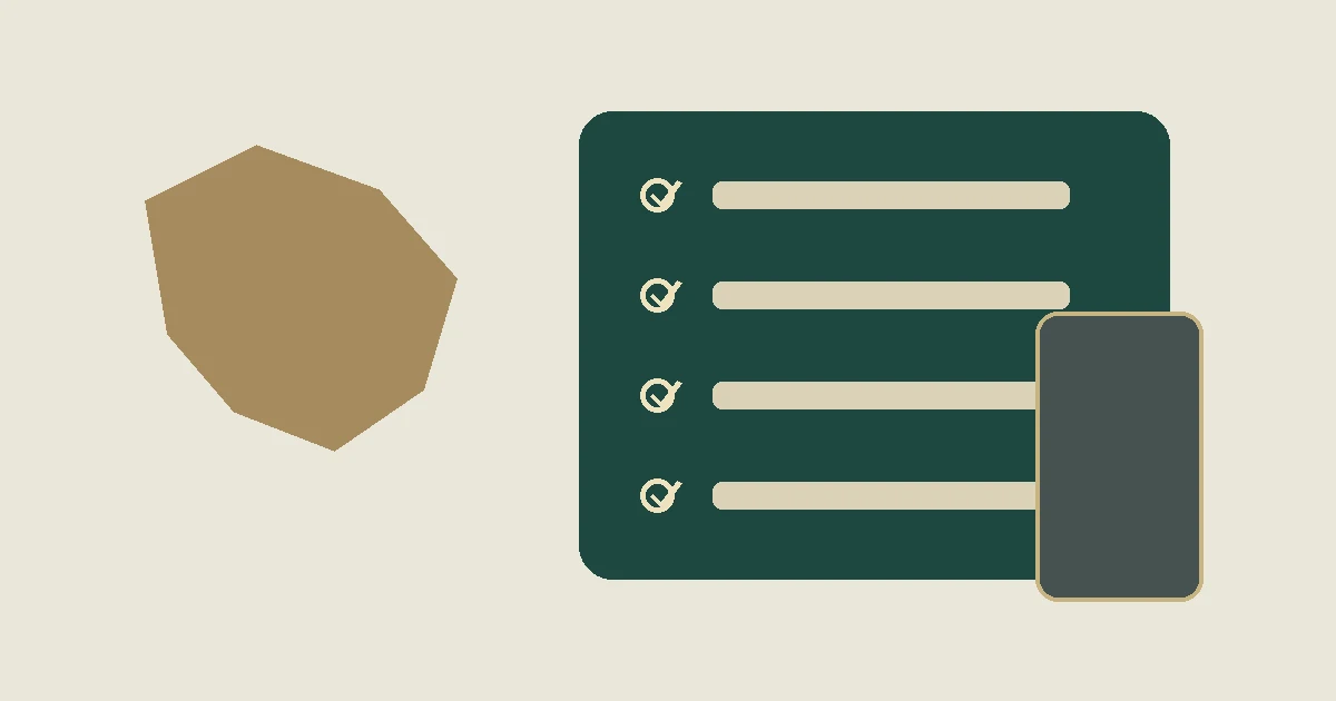 Editorial illustration of an Australia-focused online casino review checklist