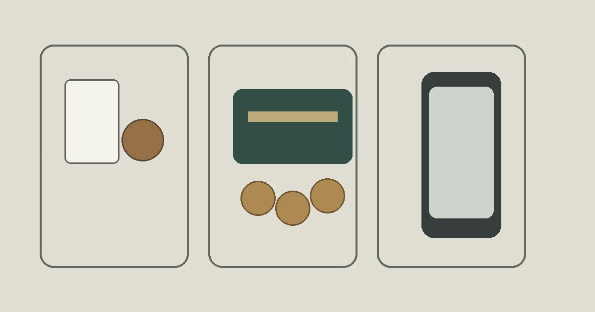 Conceptual illustration separating casino games, payments and mobile access into review categories